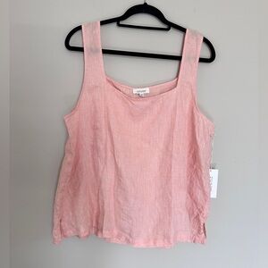 NWT 100% Linen Haven Square-Neck Tank